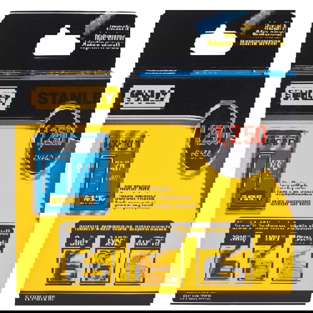 Staples; Staple Type: Heavy-Duty Narrow Crown Staple ; Crown Width (Decimal Inch): 0.4220 ; Leg Length (Inch): 9/16 ; Staple Style: Flat ; Duty Level: Heavy ; Material: Steel